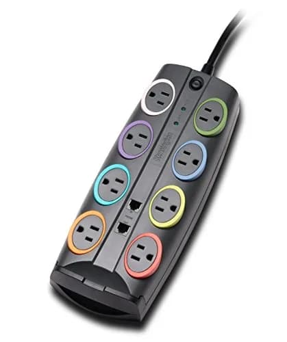 Kensington SmartSockets 8-Outlet Surge Protector 8ft Cord 2490 Joules | Superior Power Spike Defense thumbnail 1