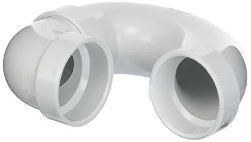 Genova 2 Inch Schedule 40 PVC P-Trap Pipe Fitting | NPT Connector thumbnail 1