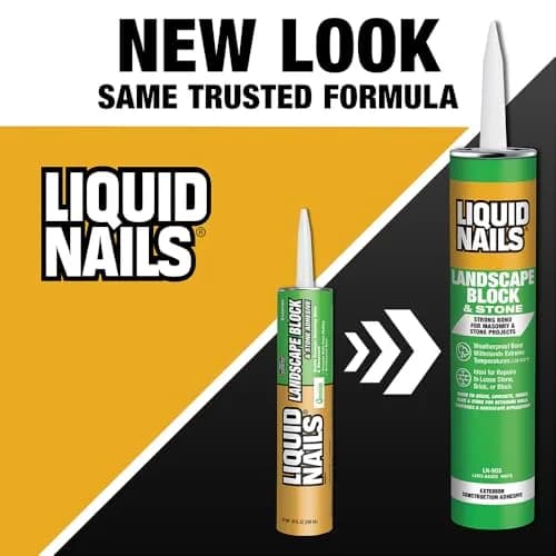 Liquid Nails LN-905 Landscape Block Adhesive 10 oz Weather-Resistant Bond for Stone & Timber thumbnail 2