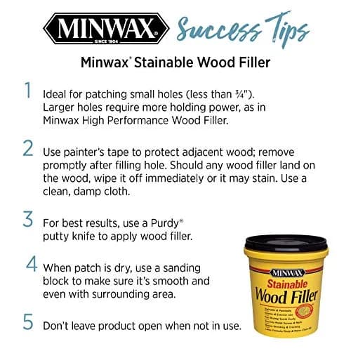 Minwax Stainable Wood Filler Natural 1 oz (29.57 ml) | For Interior & Exterior Wood Repairs thumbnail 7
