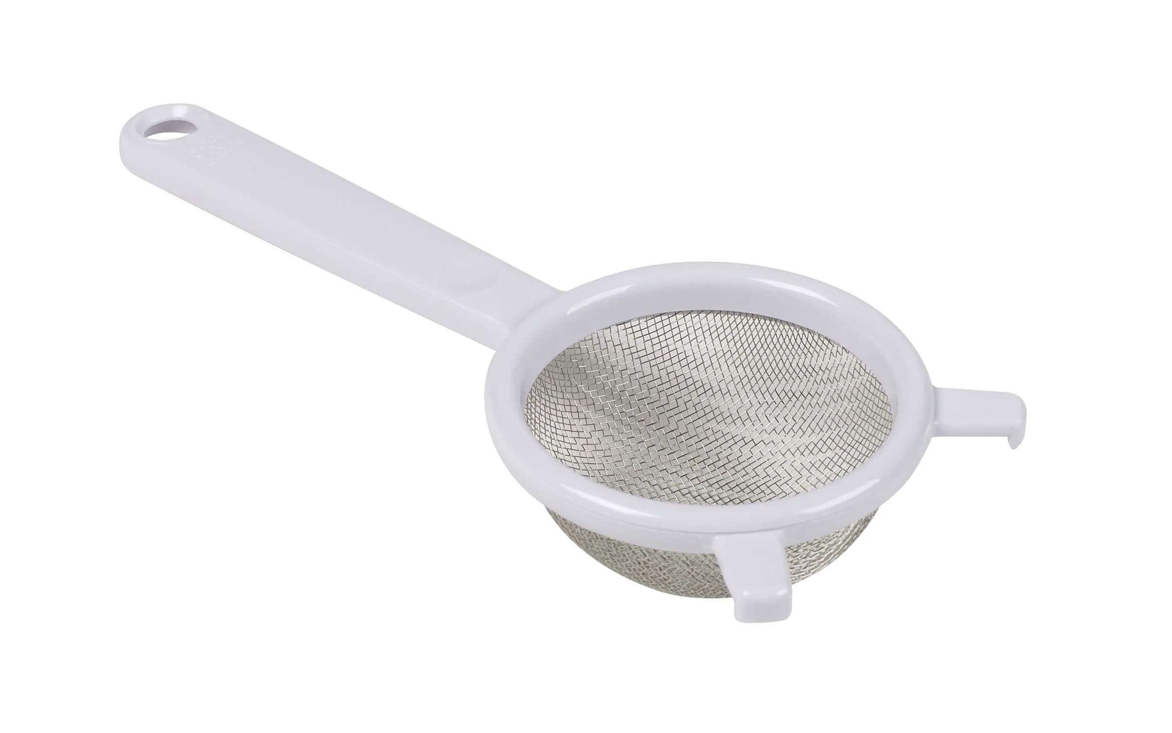 GoodCook 2.5-inch Fine Mesh Food Strainer | Stainless Steel & Plastic Frame, Dishwasher Safe — Silver