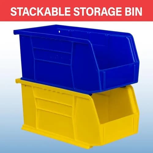 Akro-Mils 30230 AkroBins Plastic Storage Bins 11"x5"x5" Red | Heavy-Duty Stackable Organizer (70-120c) thumbnail 5