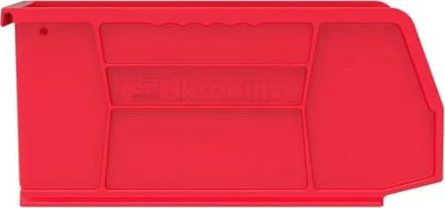 Akro-Mils 30230 AkroBins Plastic Storage Bins 11"x5"x5" Red | Heavy-Duty Stackable Organizer (70-120c) thumbnail 9