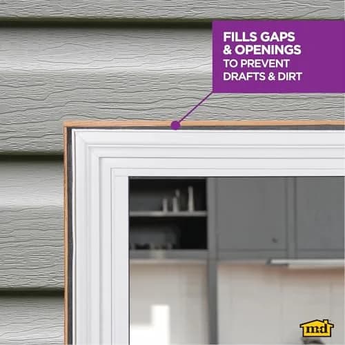 M-D Building Foam Backer Rod, Gray, 20ft x 5/8in for Large Gaps | Weatherproof Sealant Support thumbnail 6