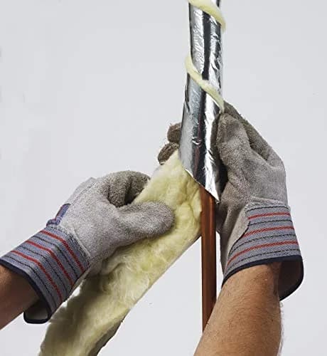 Frost King Foil Backed Fiberglass Pipe Wrap Insulation 3"x1"x25' | Reduces Heat Loss & Pipe Sweating thumbnail 4