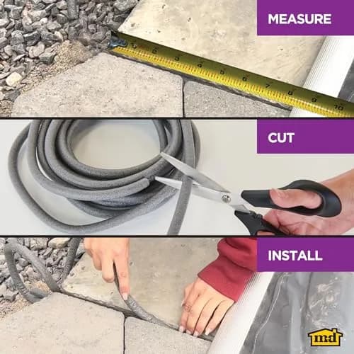 M-D Building Foam Backer Rod, Gray, 1/2in x 20ft for Medium Gaps | Weather-Resistant Foam Sealant thumbnail 5