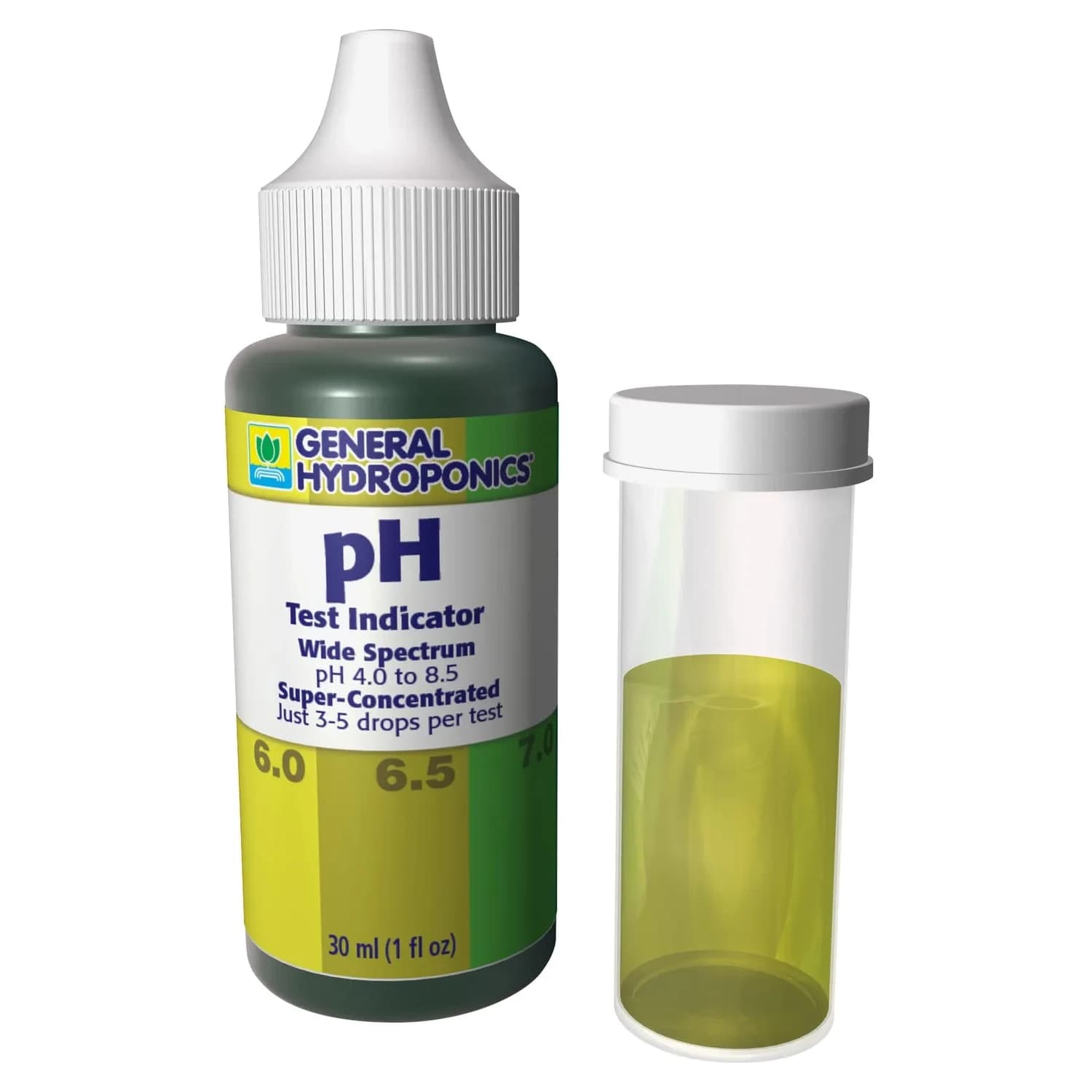General Hydroponics pH Test Kit 1 oz (29.57 ml) | Accurate pH Testing for Hydroponics