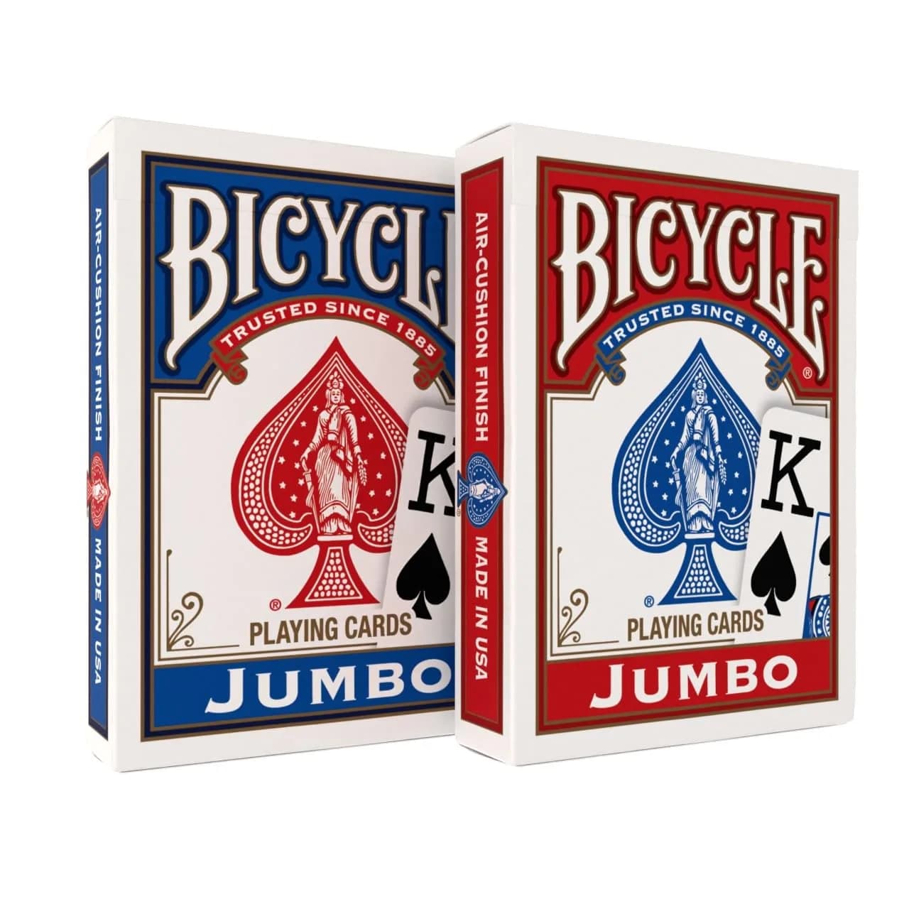 Bicycle Jumbo Index Playing Cards 2-Pack (Poker Size) | Large Print for Clearer Gameplay