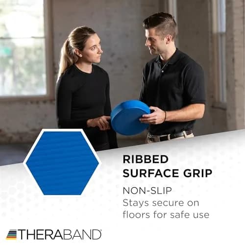 THERABAND Stability Trainer Pad Intermediate Soft Blue Foam Balance Pad 41.5cm (16.35") | Core Strength & Stability thumbnail 8