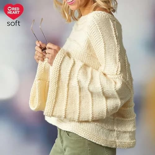 Red Heart Soft Yarn, White | Acrylic Craft Yarn for Knitting & Crochet thumbnail 7