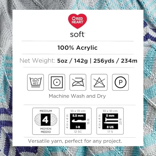 Red Heart Soft Yarn Toast | Premium Acrylic Yarn for Crochet & Knitting in India thumbnail 4