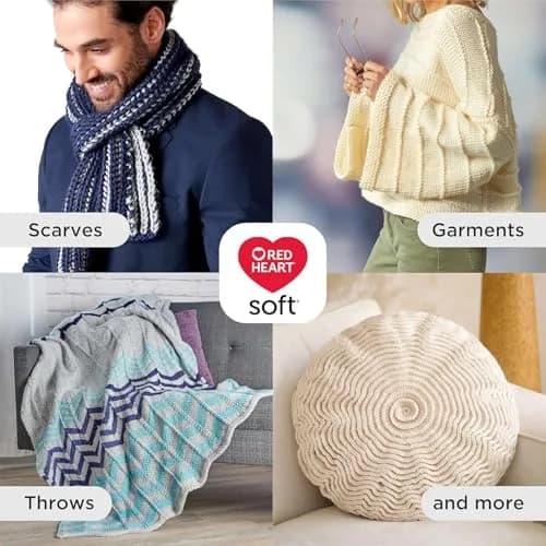 Red Heart Soft Yarn Lavender | Ultra-Soft Acrylic Yarn for Knitting & Crochet thumbnail 2