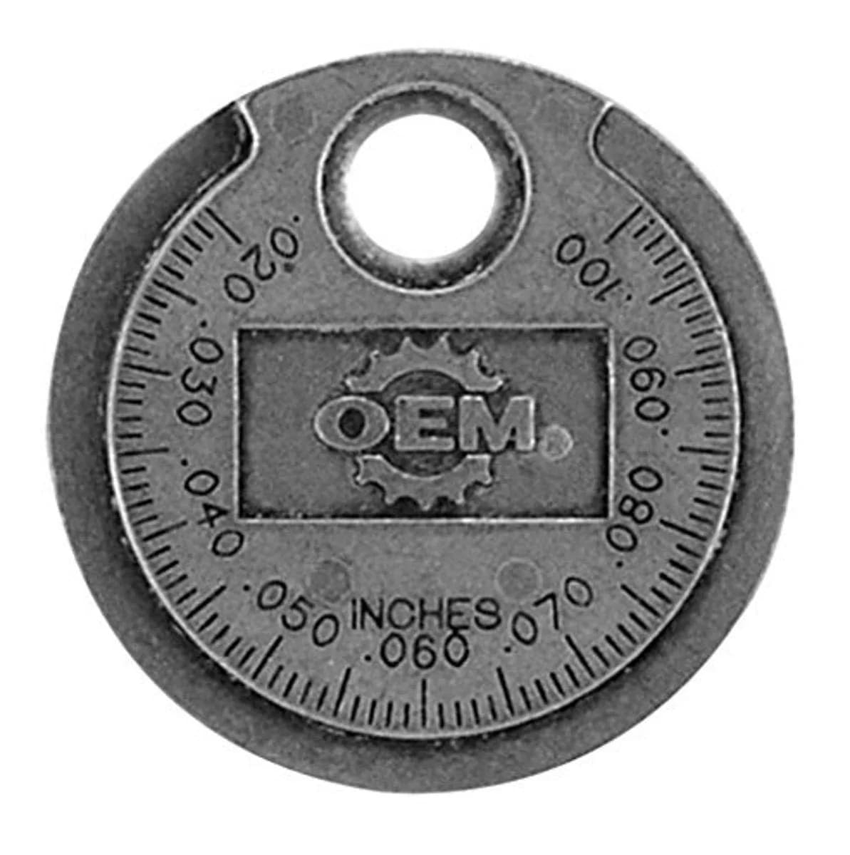 OEMTOOLS Ramp Style Spark Plug Gap Gauge Tool with Keychain | 0.020"-1" (0.50-2.5mm) Metric & SAE