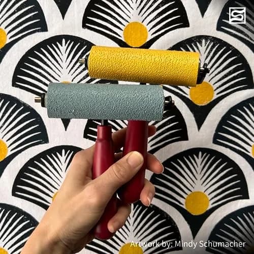 Speedball Soft Rubber Brayer 3-Inch (7.62 cm) | Printmaking Roller for Gel & Block Printing thumbnail 9
