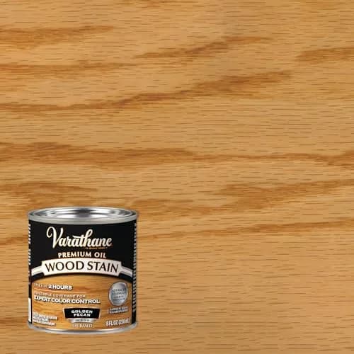 Varathane Oil-Based Wood Stain Golden Pecan 0.5 Pint | Deep Penetration & Rich Color thumbnail 2