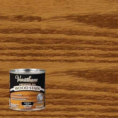 Varathane Premium Wood Stain Half Pint Spring Oak | Deep Grain Enhancement & Rich Color thumbnail 2
