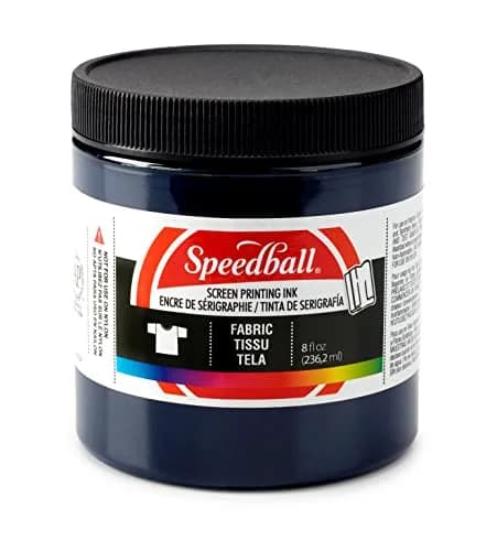 Speedball Fabric Screen Printing Ink, Blue Denim, 237ml (8 fl oz) | Vibrant Colors for T-Shirt & Silkscreen Printmaking thumbnail 1