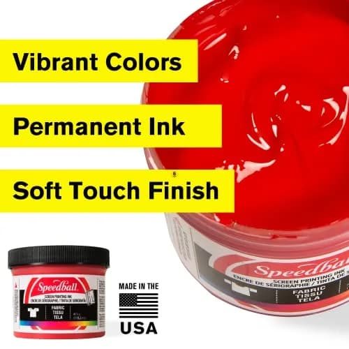 Speedball Fabric Screen Printing Ink, Blue Denim, 237ml (8 fl oz) | Vibrant Colors for T-Shirt & Silkscreen Printmaking thumbnail 3