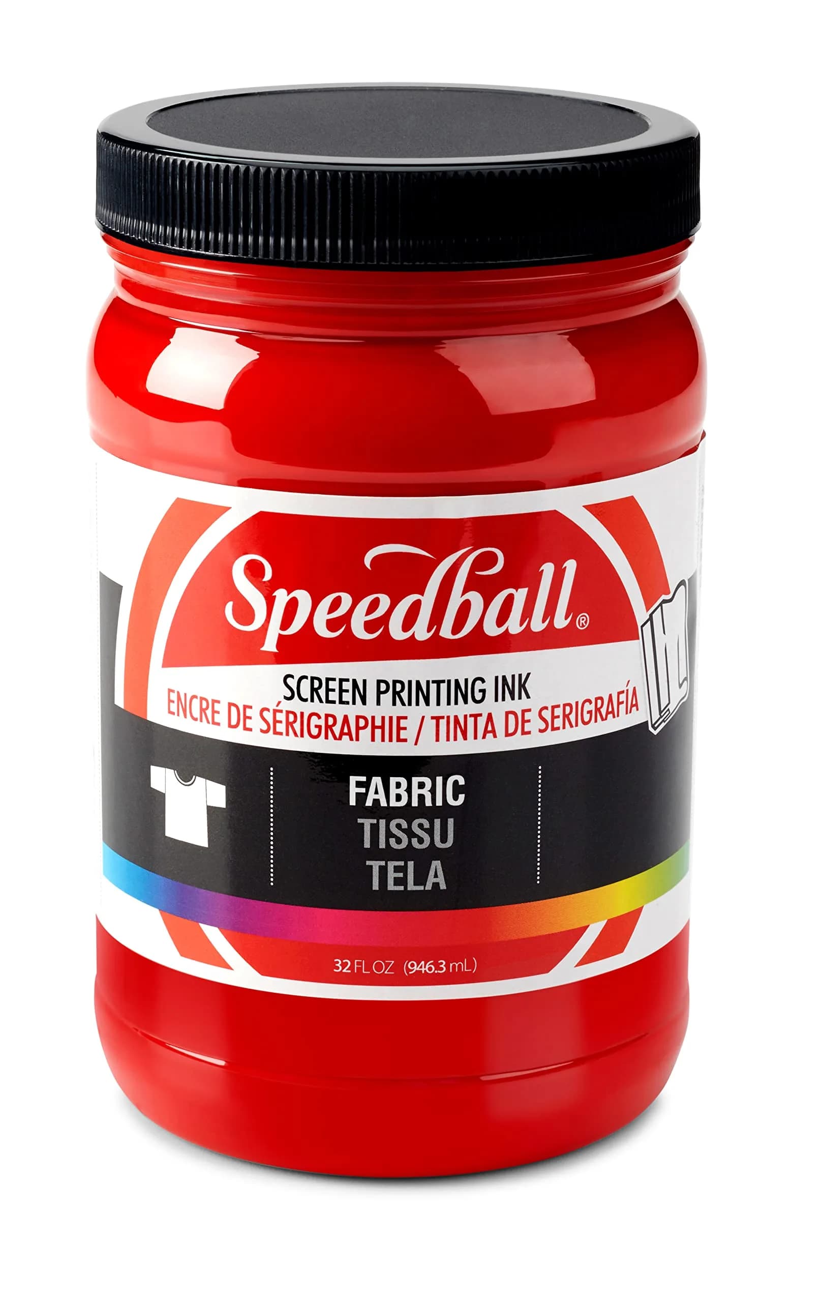 Speedball Fabric Screen Printing Ink 32 Fl Oz | Vibrant, Soft-Hand, Water-Based - main product image