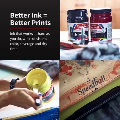Speedball Fabric Screen Printing Ink 32 Fl Oz | Vibrant, Soft-Hand, Water-Based thumbnail 2