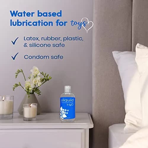 Sliquid H2O Water Based Lubricant 255ml (8.5 Fl Oz) | Natural, Sensitive Skin Formula thumbnail 6