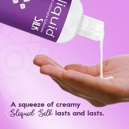 Sliquid Silk Intimate Lubricant, 8.5 Fl Oz (Pack of 2) | Hypoallergenic, Waterproof, Unscented thumbnail 4
