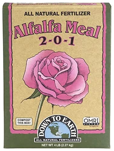 Down To Earth All Natural Fertilizers Organic Alfalfa Meal 4 lb | Organic Soil Conditioner & Plant Growth Support thumbnail 1