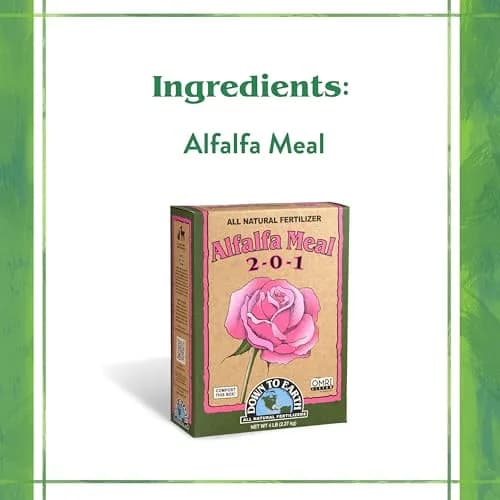 Down To Earth All Natural Fertilizers Organic Alfalfa Meal 4 lb | Organic Soil Conditioner & Plant Growth Support thumbnail 4