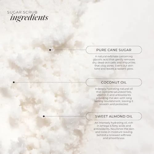LALICIOUS Sugar Coconut Exfoliating & Moisturizing Body Scrub 16oz | Gently Buffs & Hydrates Sensitive Skin thumbnail 5