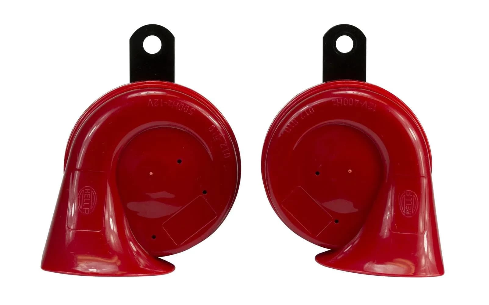 Hella Twin Trumpet Horn Kit 12V | High/Low Tone 110dB, Red - main product image