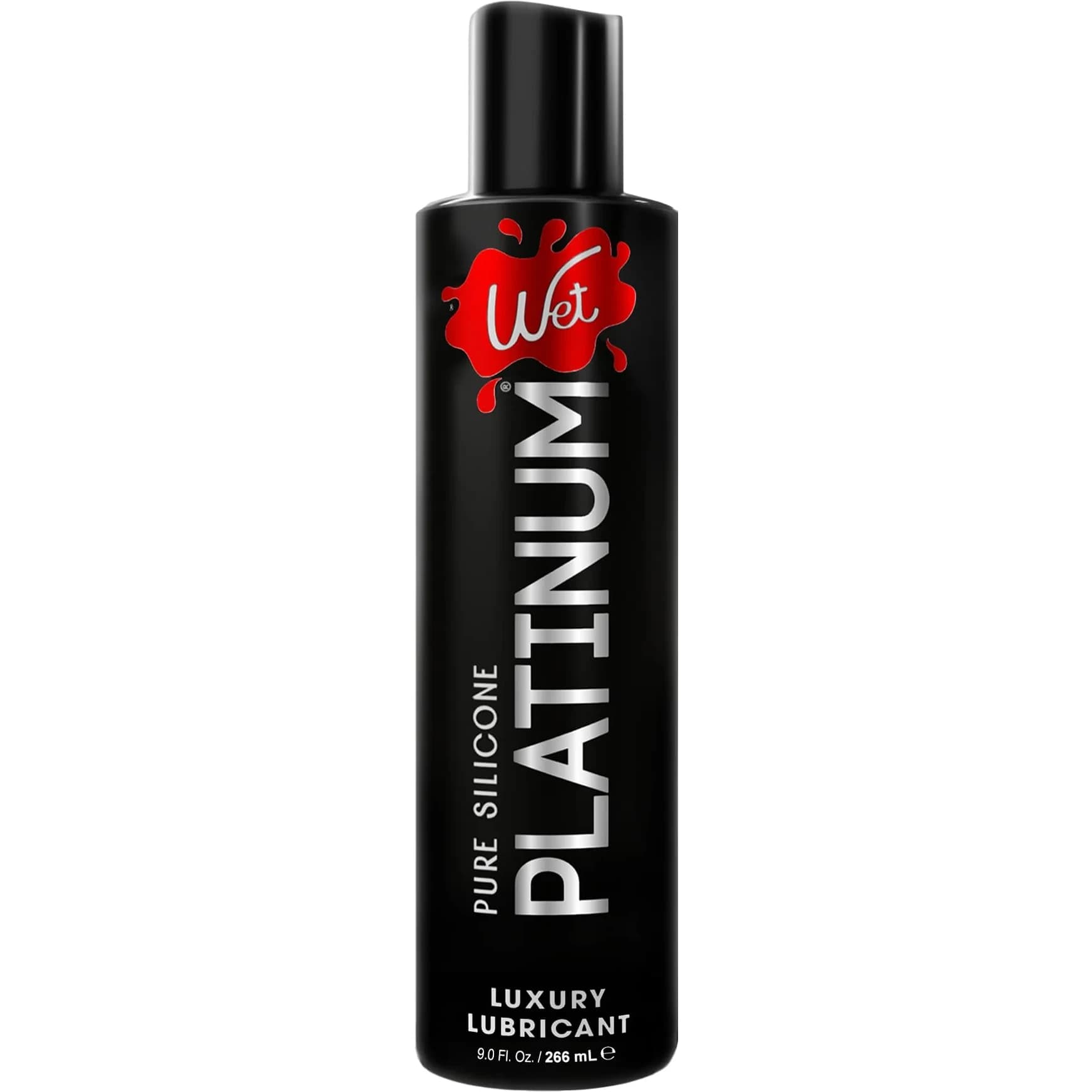 Wet Silver Water-Based Lubricant 266ml (9 fl oz) | Long-Lasting, Original Formula — Silicone-Based / 9 Fl Oz