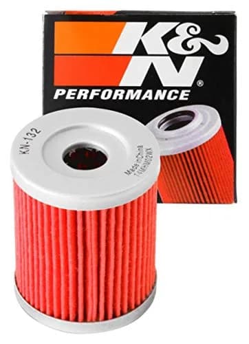 K&N Motorcycle Oil Filter KN-132 | High Performance Synthetic, Up to 20,000 Miles thumbnail 1