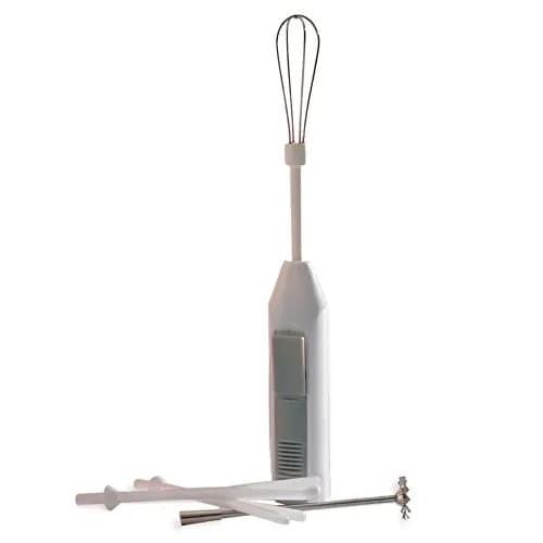 Norpro Cordless Mini Mixer, 5 Piece Set, White, 10cm (3.9in) x 4cm (1.6in) x 2.5cm (1in) thumbnail 1