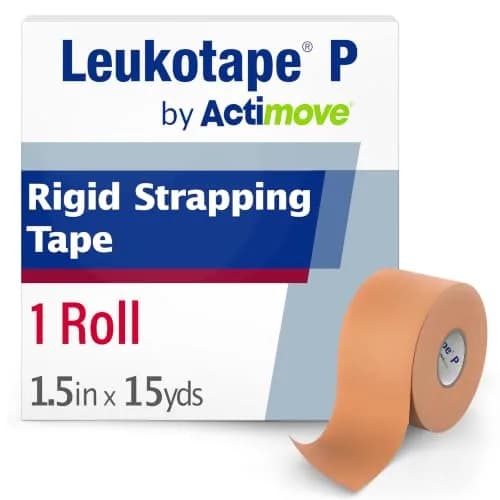 Leukotape P Adhesive Strapping Tape 3.8cm x 13.7m (1.5 in x 15 yds) | Rigid Support for Sports Injuries thumbnail 1