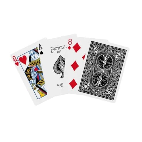 Bicycle Black Playing Cards Standard Index Poker Size Classic Deck | Made in USA thumbnail 3