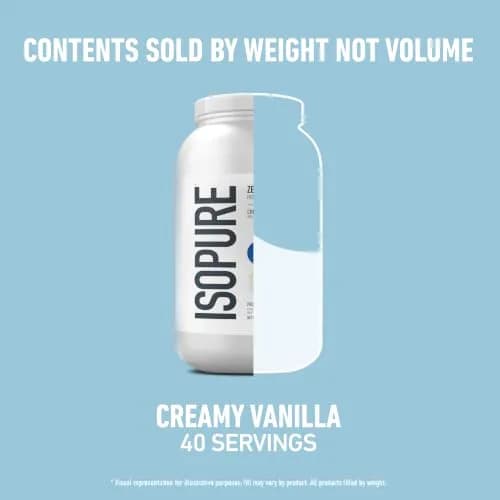 Isopure Zero Carb Whey Protein Isolate Powder Creamy Vanilla 1.36 kg (3 LB) | 25g Protein Per Serving, Gluten & Lactose Free thumbnail 9