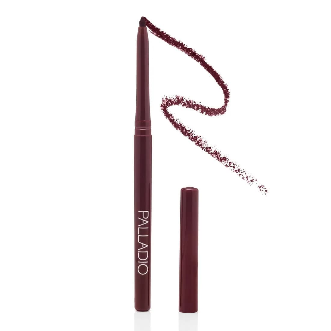 Palladio Retractable Waterproof Lip Liner, Naked, 0.2g (0.007 oz) | Long-Lasting Creamy Color — Black Berry