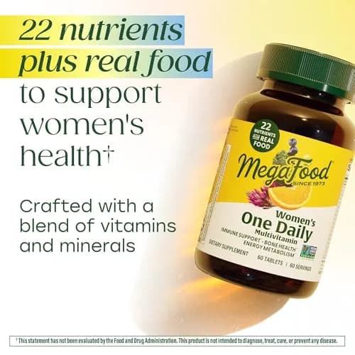 MegaFood One Daily Multivitamin for Women with 22 Nutrients | Supports Energy & Bone Health thumbnail 5