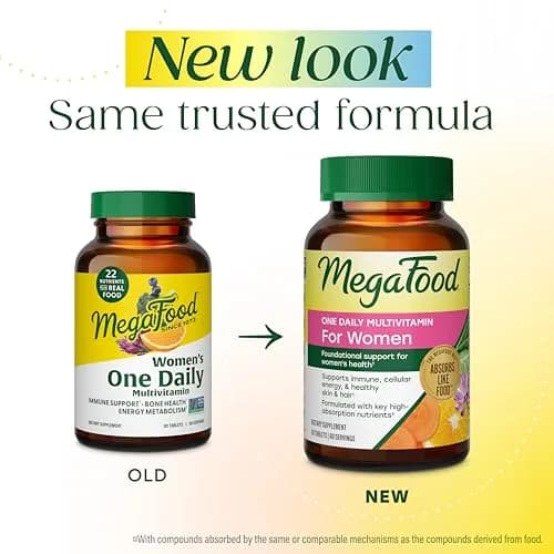 MegaFood One Daily Multivitamin for Women with 22 Nutrients | Supports Energy & Bone Health thumbnail 2