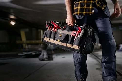 Custom Leathercraft WORK GEAR 1579 20 Inch Tool Box | 27 Pockets, Soft Sided, Open Top thumbnail 6