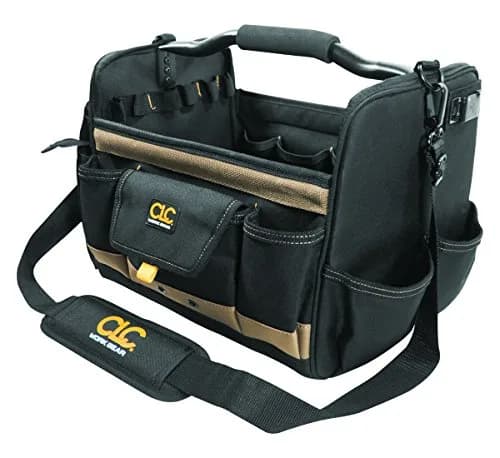 Custom Leathercraft 1578 Open Top Soft Sided Tool Box 14 in. | 21 Pockets & 10 Sleeves for Ample Tool Storage thumbnail 1