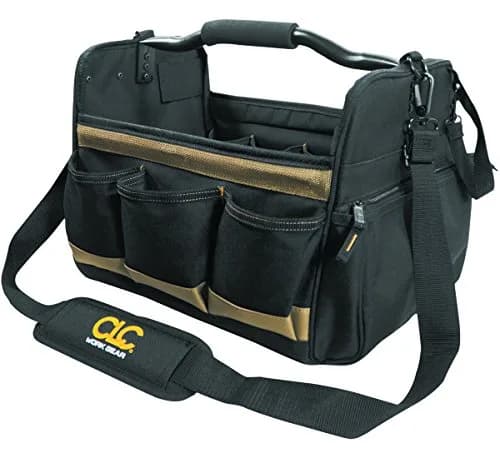Custom Leathercraft 1578 Open Top Soft Sided Tool Box 14 in. | 21 Pockets & 10 Sleeves for Ample Tool Storage thumbnail 3