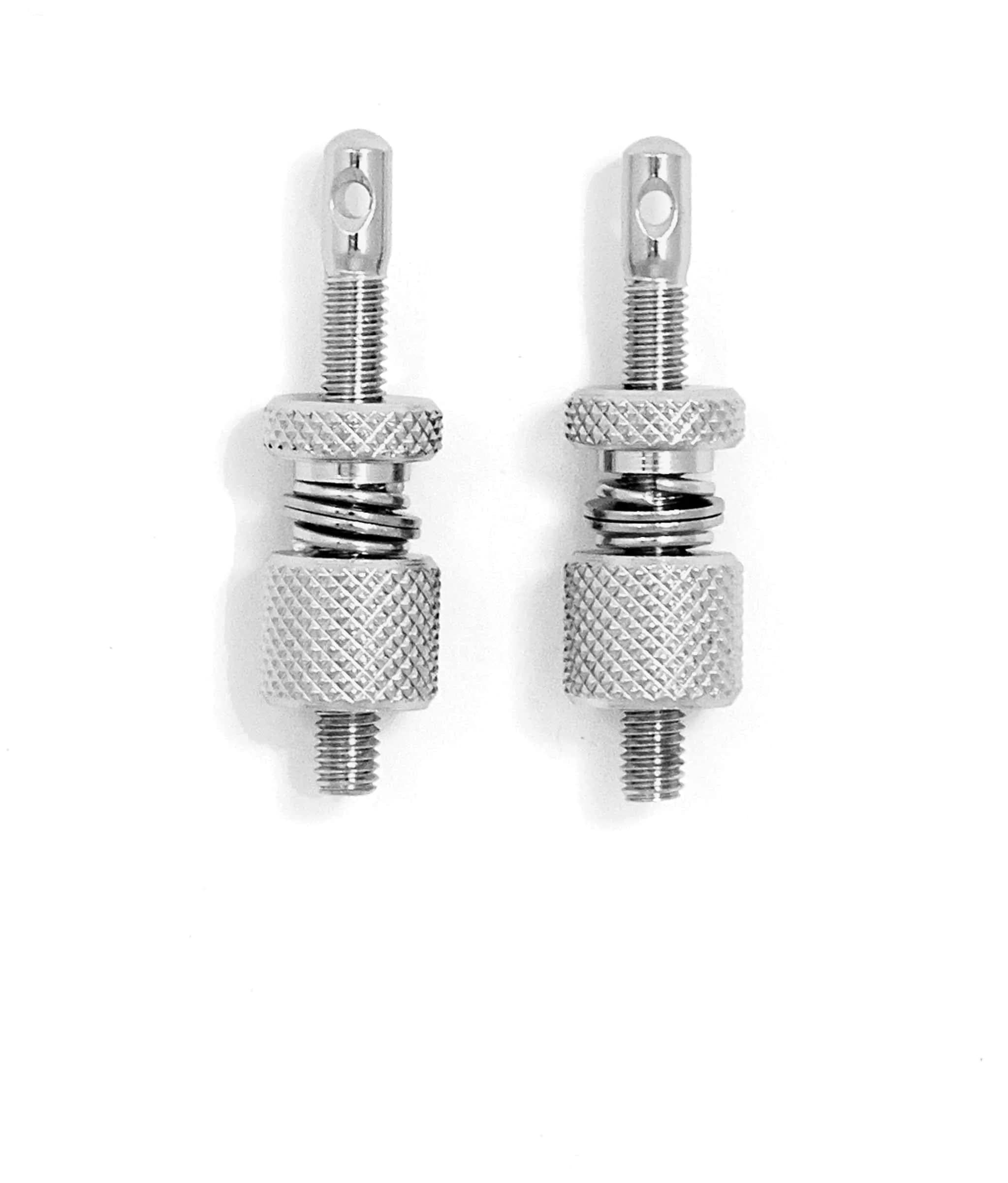 Gibraltar Pedal Spring Tension Assembly 2/Pack | Alloy Steel, Silver, Polished - main product image