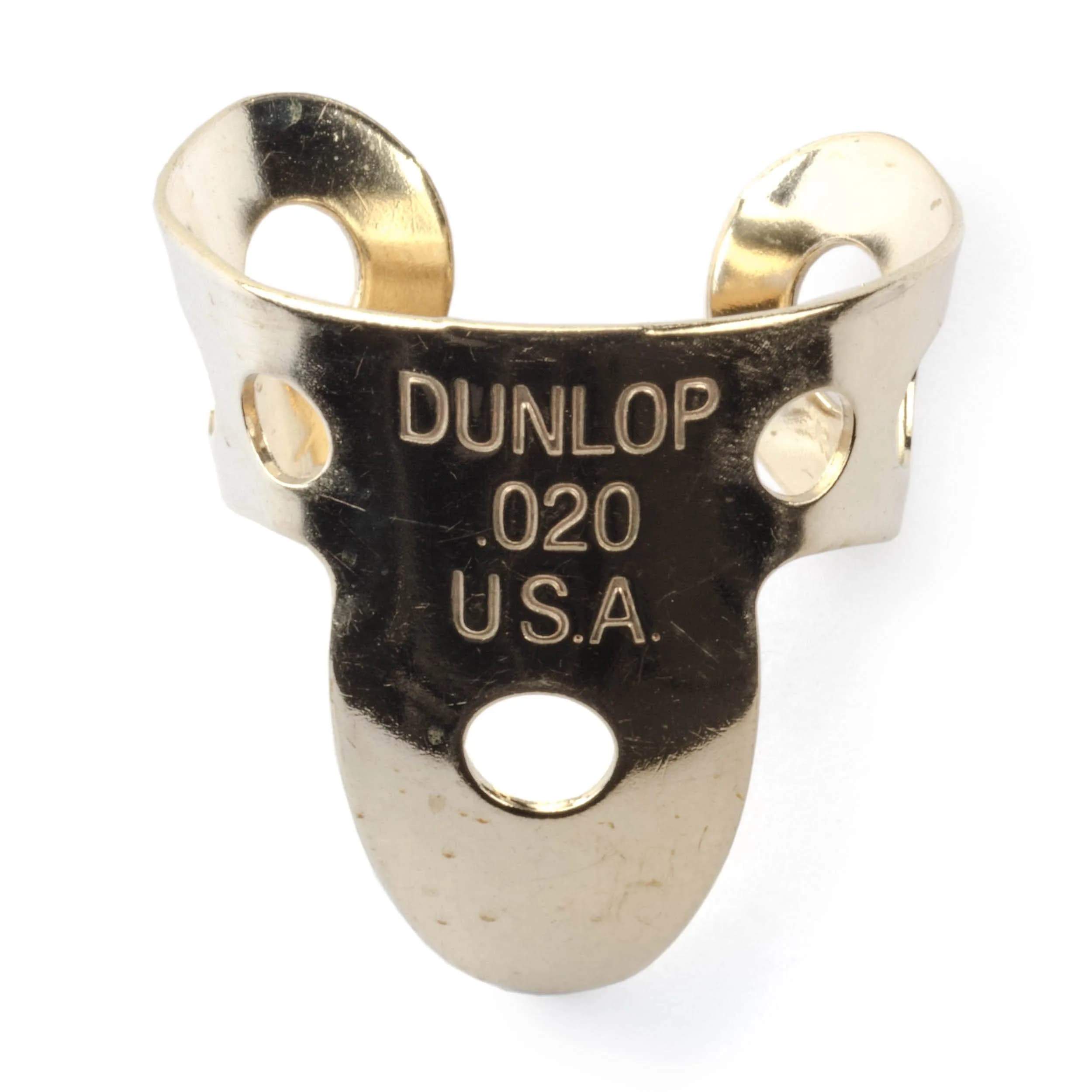 Jim Dunlop Brass Fingerpicks .020 Inch Gauge | 20 Picks Per Tube