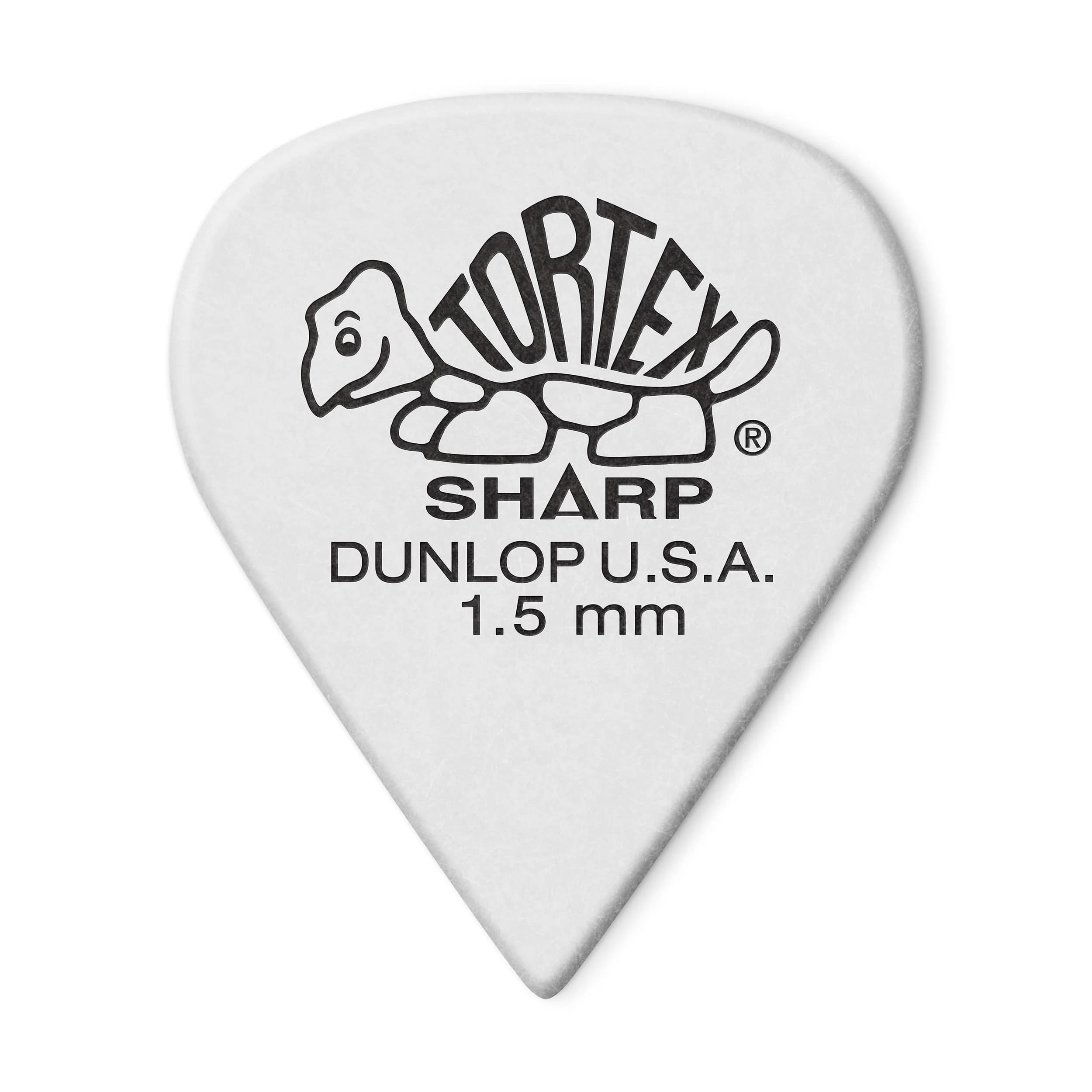 Jim Dunlop Tortex Sharp Guitar Picks 1.50mm White | Precision Articulation for Guitarists in India - main product image