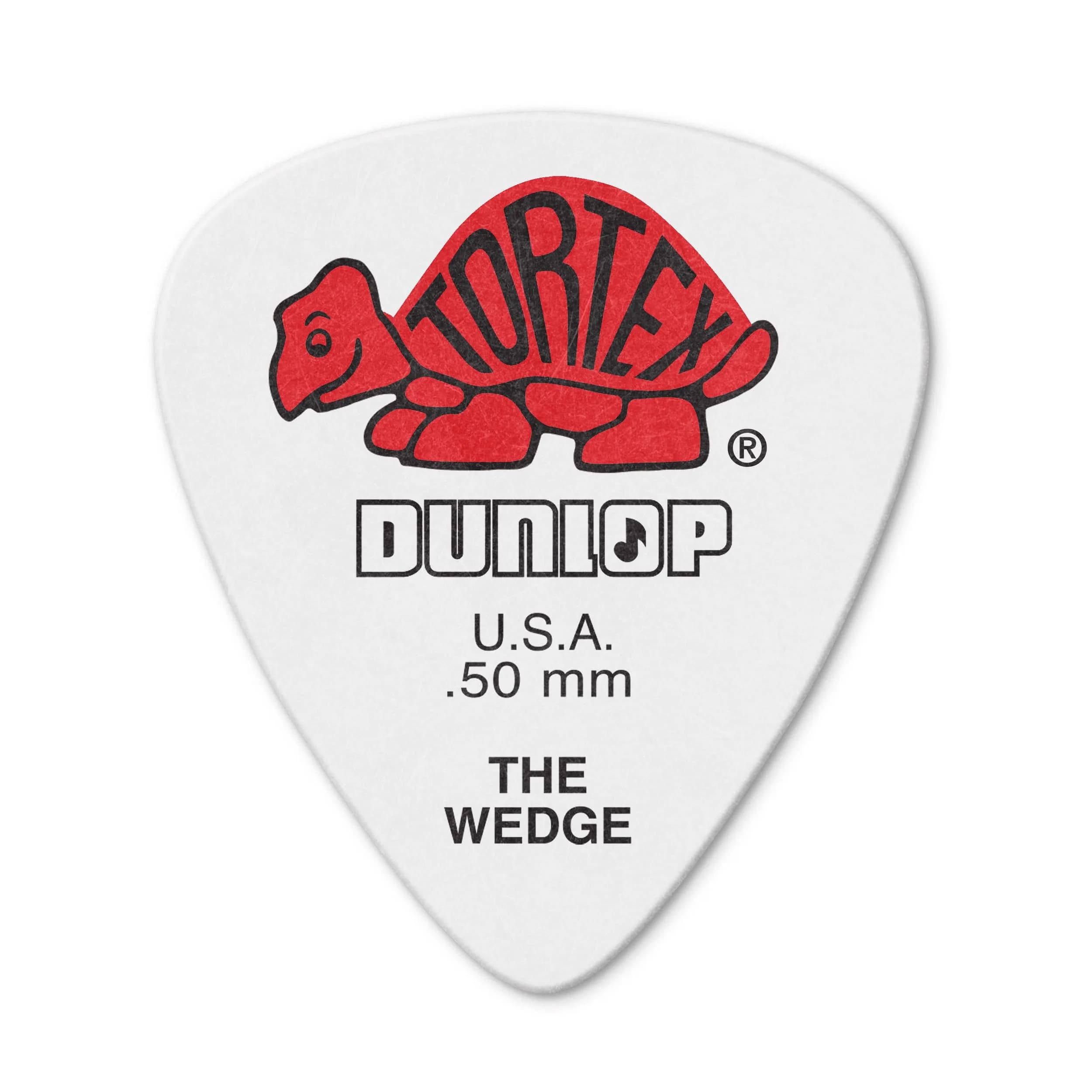 Jim Dunlop Tortex® Wedge Pick .50MM | Bright, Durable, USA-Made Guitar Pick