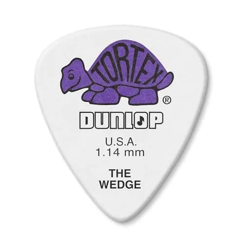 Jim Dunlop Tortex Wedge Guitar Picks 1.14mm (72 Pack) | Heavy Gauge for Strumming & Lead thumbnail 1