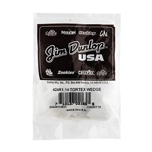 Jim Dunlop Tortex Wedge Guitar Picks 1.14mm (72 Pack) | Heavy Gauge for Strumming & Lead thumbnail 4