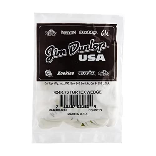 Jim Dunlop Tortex® Wedge Pick .73MM | 72 Pack for Guitar & Bass thumbnail 4
