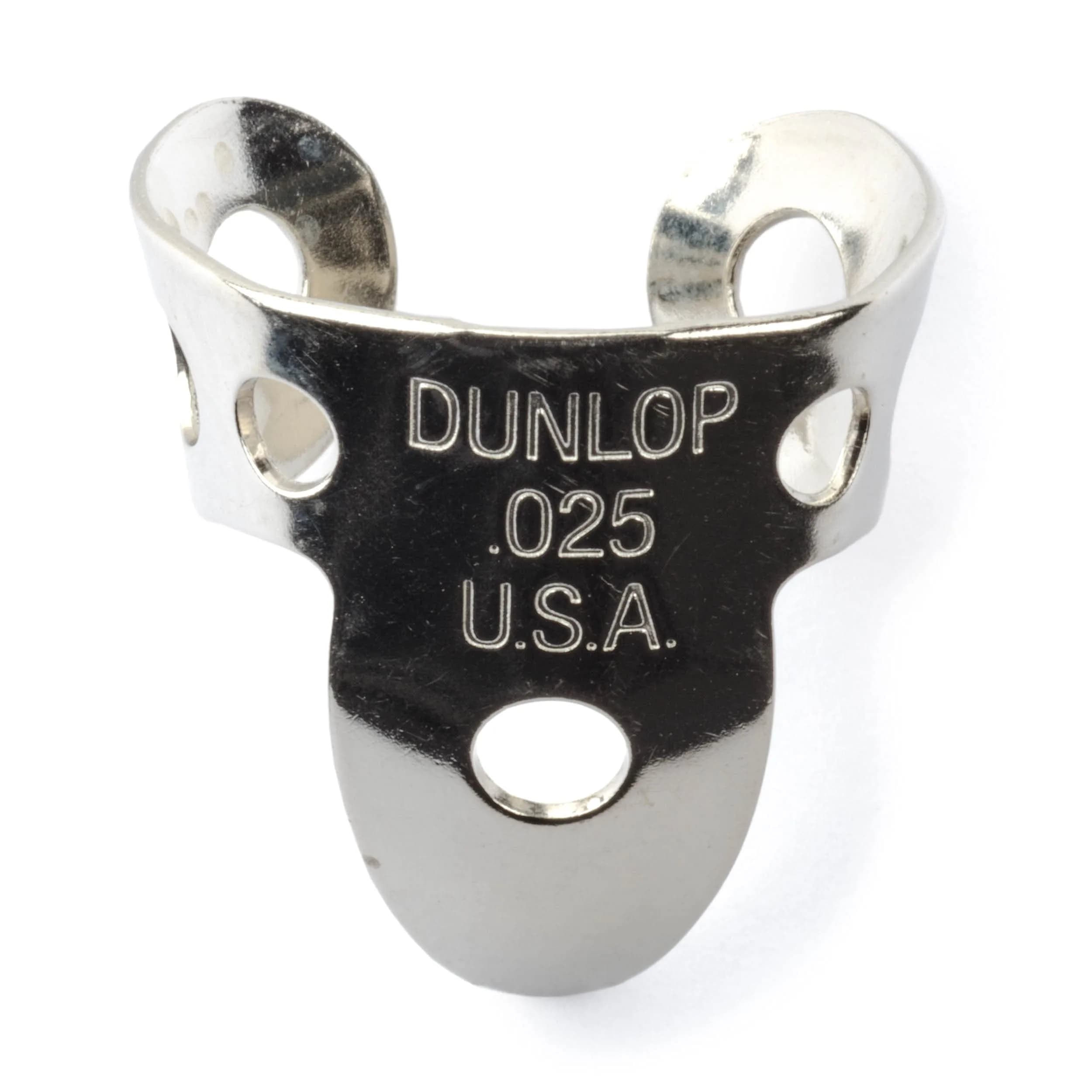 Jim Dunlop Nickel Silver Fingerpicks .025 in | Bright, Classic Sound for Guitar & Banjo